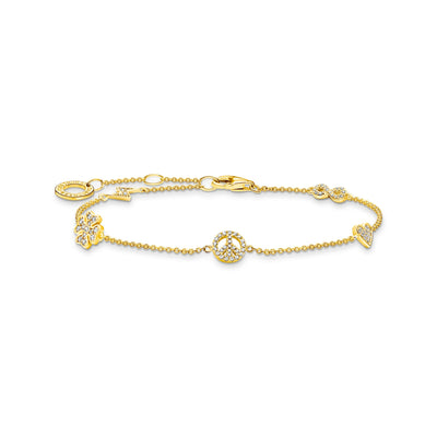 Bracelet with symbols gold | THOMAS SABO Australia