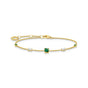 Bracelet with green and white stones gold | THOMAS SABO Australia