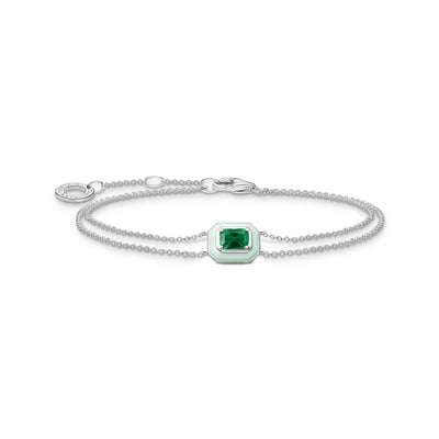 Octagon Green Stone Bracelet | THOMAS SABO Australia