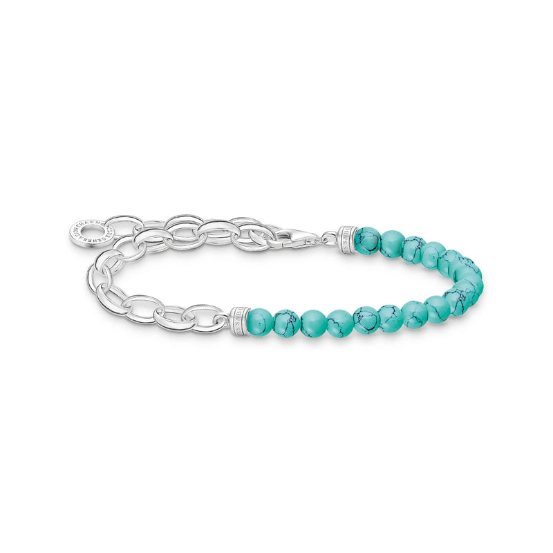 Link Chain Turquoise Bead Bracelet | THOMAS SABO Australia