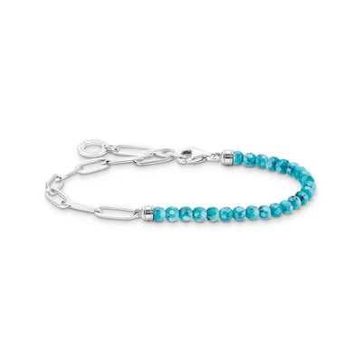 Chain Turquoise Bead Bracelet With Pearls | THOMAS SABO Australia