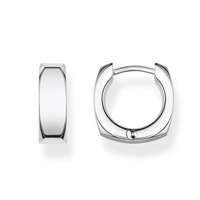 Hoop Earrings Minimalist Silver | THOMAS SABO Australia