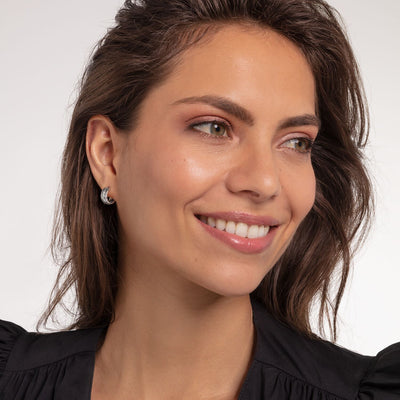 Hoop Earrings Feather | Thomas Sabo