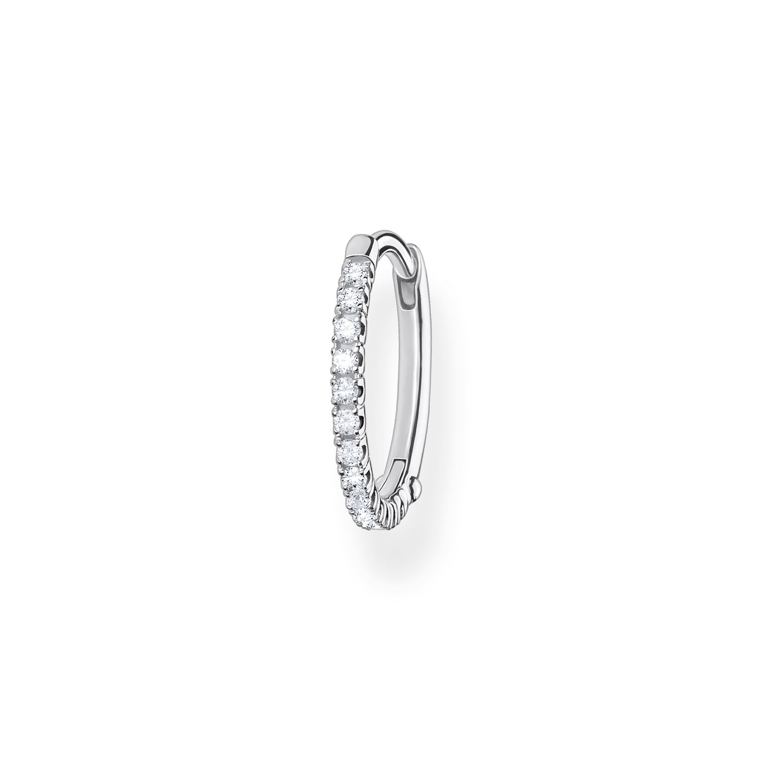 Single Hoop Earring White Stones | THOMAS SABO Australia