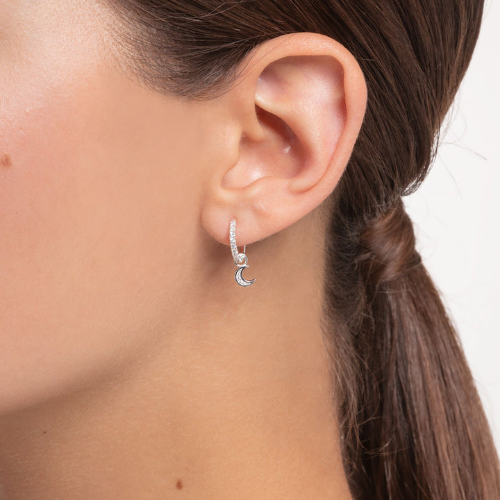 Single Hoop Earring White Stones | THOMAS SABO Australia