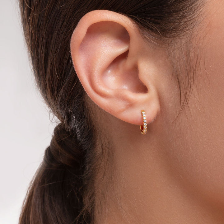 Single Hoop Earring White Stones | THOMAS SABO Australia