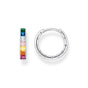 Hoop earrings colourful stones pavé silver | THOMAS SABO Australia