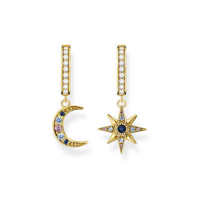 Hoop earrings royalty star & moon | THOMAS SABO Australia