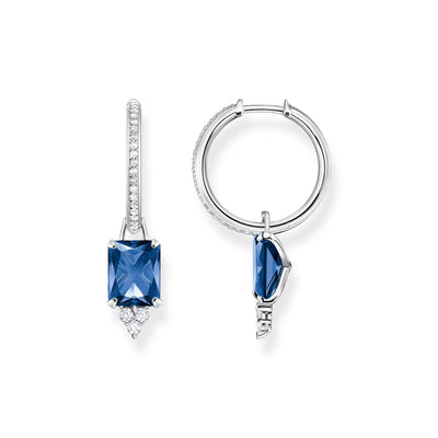 Hoop earrings with blue stone | THOMAS SABO Australia