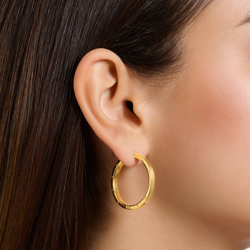Hoop earrings large gold | THOMAS SABO Australia