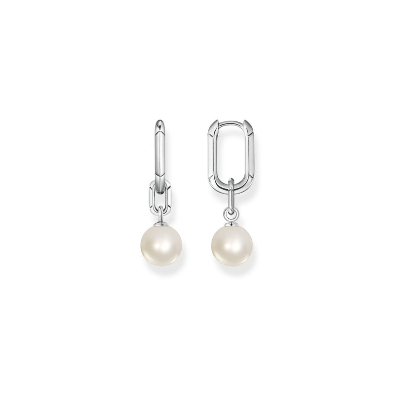 Hoop earrings links and pearls silver | THOMAS SABO Australia
