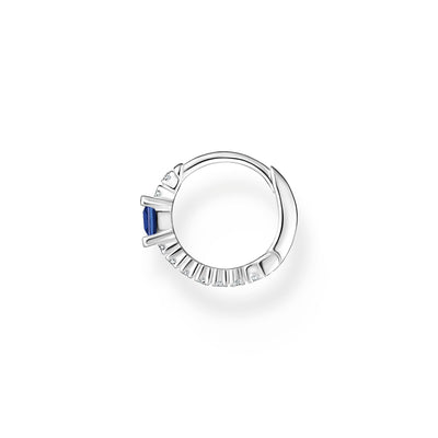 Single hoop earring with blue and white stones | THOMAS SABO Australia
