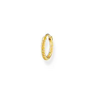 Single hoop earring rope gold | THOMAS SABO Australia