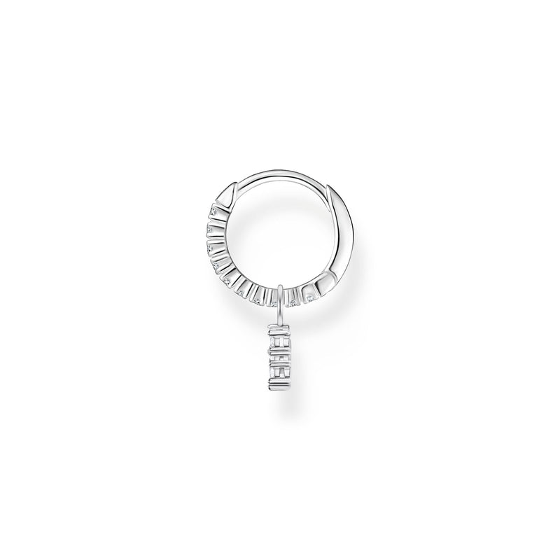 Single hoop earring with star pendant silver | THOMAS SABO Australia