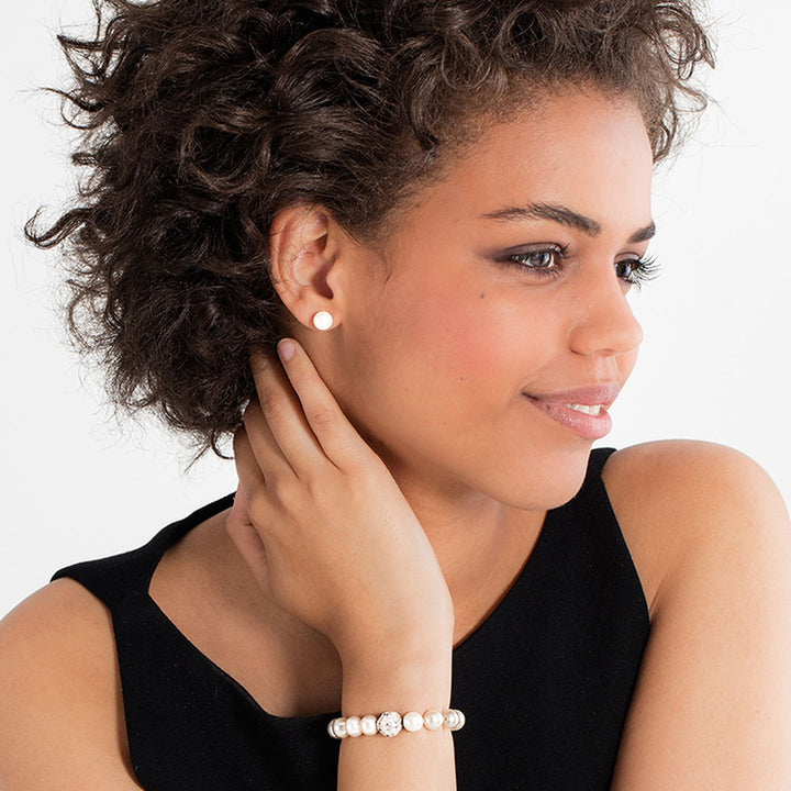 Pearl Ear Studs "Large" | THOMAS SABO Australia