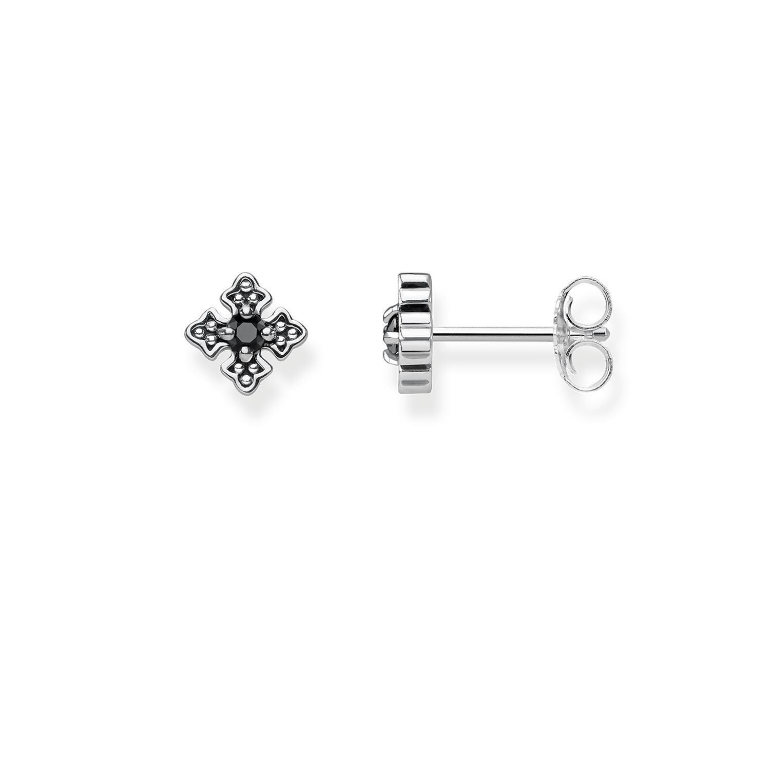 Ear Studs "Royalty Black Cross" | THOMAS SABO Australia
