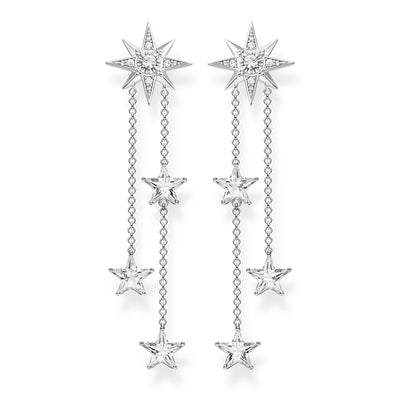 Sterling Silver Zirconia Stars Cascade Drop Earrings | Thomas Sabo