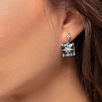 Aquamarine Earrings | Blue Stone Earrings | Thomas Sabo