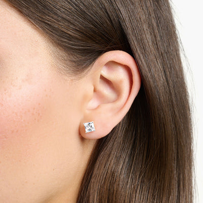 Ear studs white stone silver | THOMAS SABO Australia