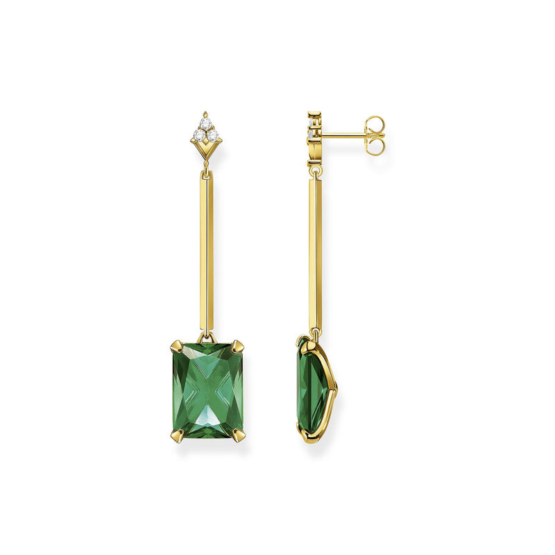 Green Stone Earring  in Gold | THOMAS SABO Australia
