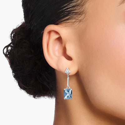 Heritage Aqua Stone Drop Earrings | THOMAS SABO Australia