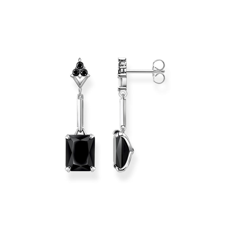 Earring Black Stone Silver | Thomas Sabo Australia