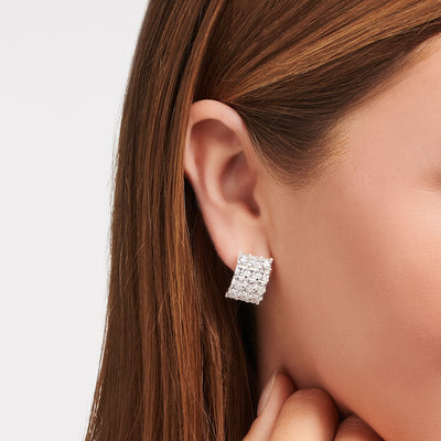 Ear clip white stones pavé silver | THOMAS SABO Australia