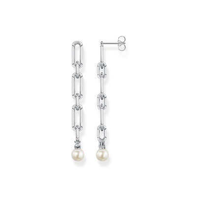 Earring links with pearl silver | THOMAS SABO Australia