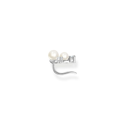 Ear studs pearls and white stones silver | THOMAS SABO Australia