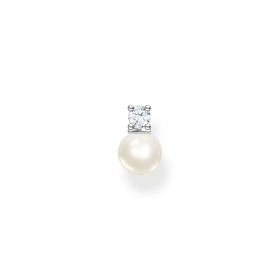 Single ear stud pearls and white stone silver | THOMAS SABO Australia