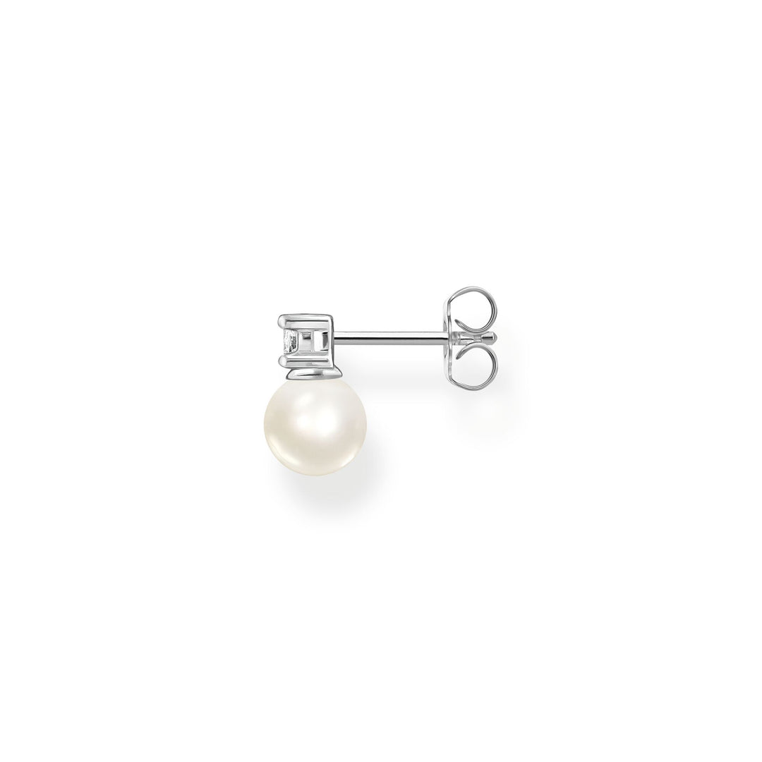 Single ear stud pearls and white stone silver | THOMAS SABO Australia