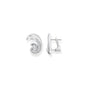 Ear studs wave with white stones | THOMAS SABO Australia