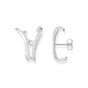Ear studs wave with stones | THOMAS SABO Australia