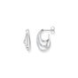 Earrings wave with white stones | THOMAS SABO Australia