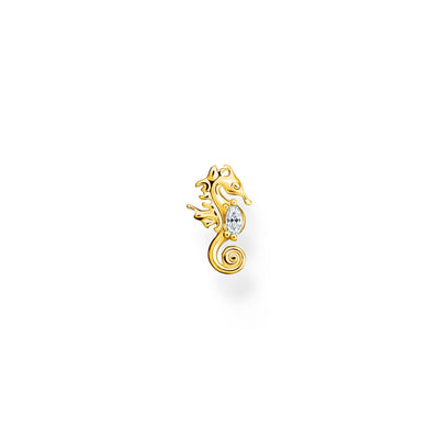 Single ear stud seahorse gold | THOMAS SABO Australia