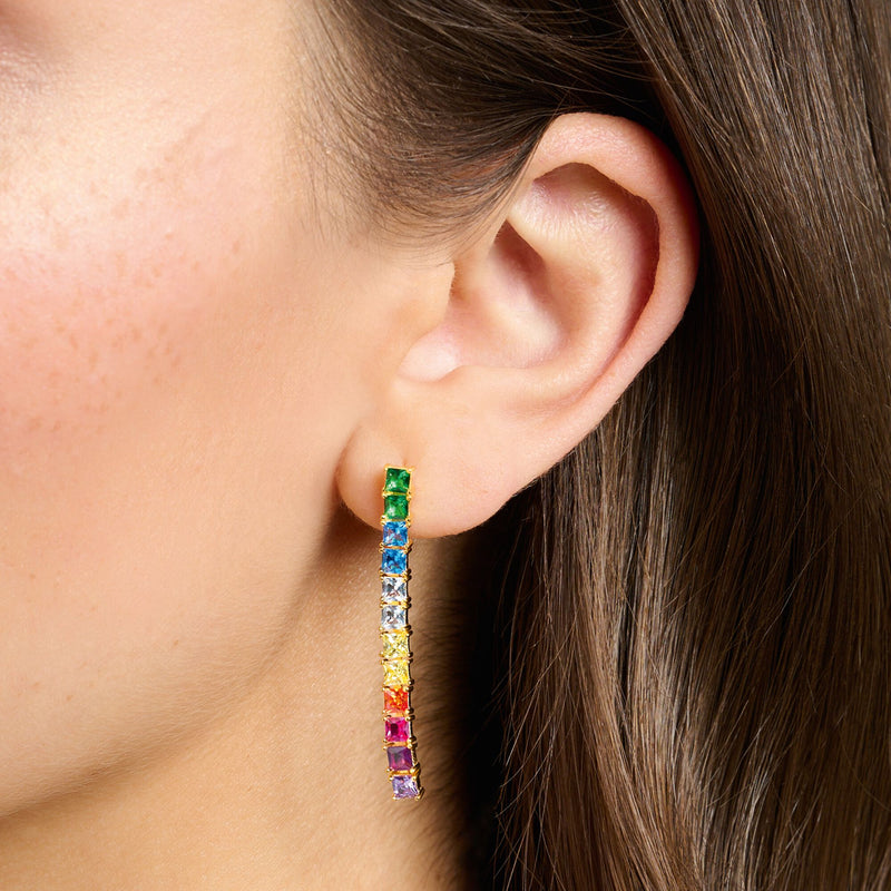 Earrings colourful stones gold | THOMAS SABO Australia