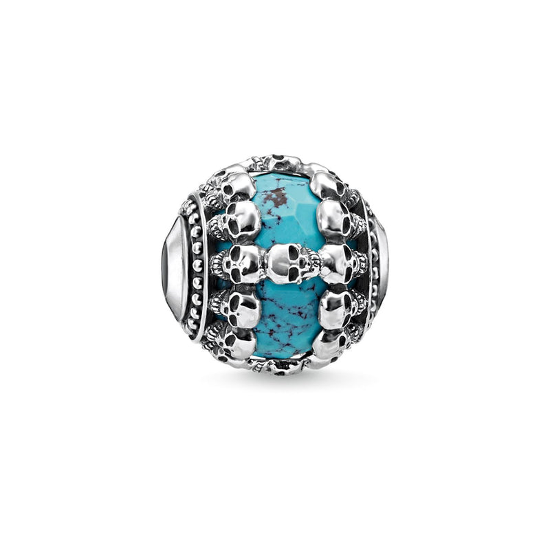 THOMAS SABO Bead "Skulls Turquoise"