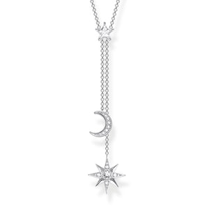 Necklace Star & Moon Silver | THOMAS SABO Australia