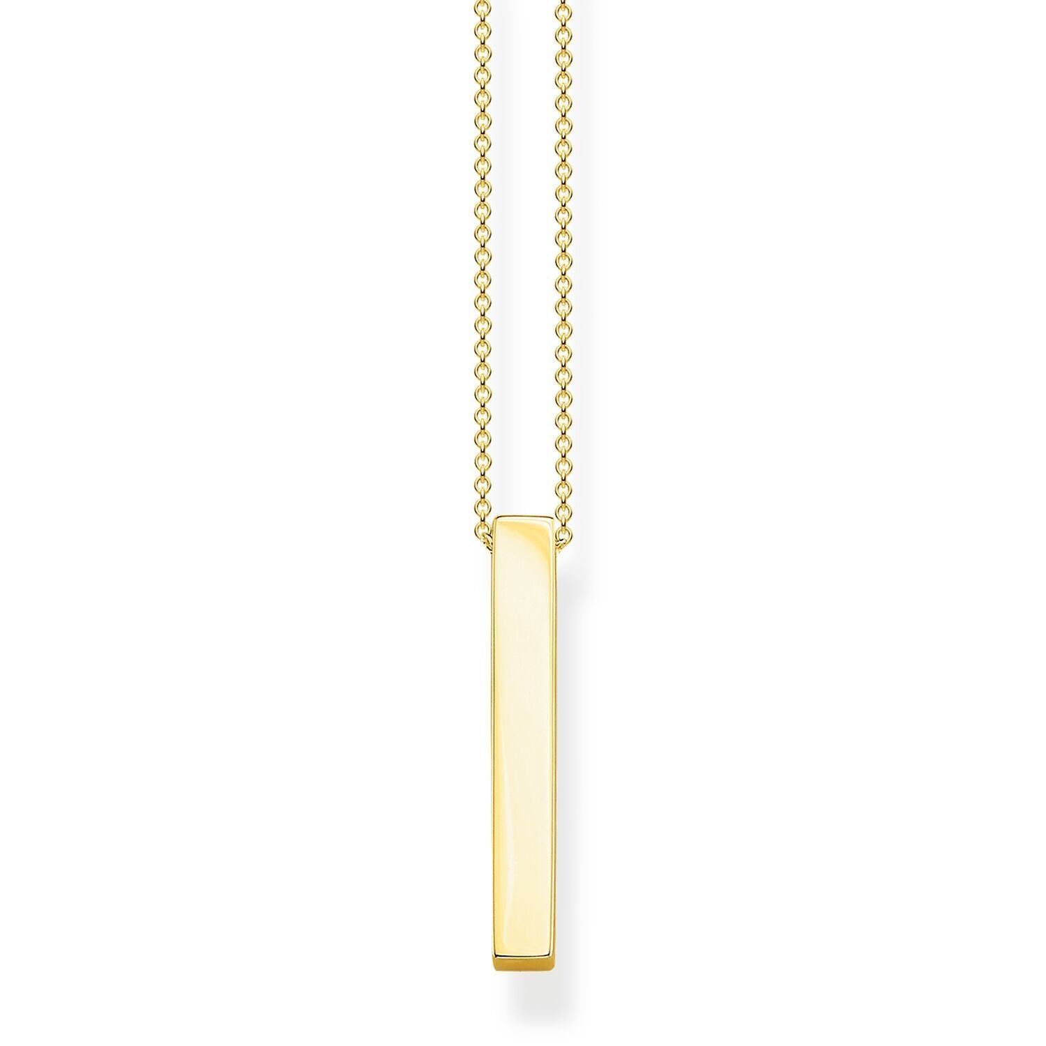 Necklace Golden Cuboid | THOMAS SABO Australia