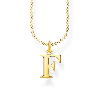 Necklace Letter F Gold | THOMAS SABO Australia