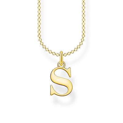 Necklace Letter S Gold | Thomas Sabo Australia