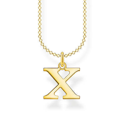 Necklace Letter X Gold | THOMAS SABO Australia