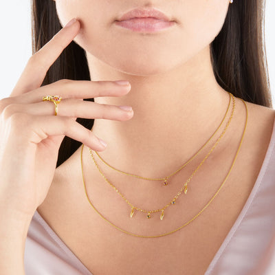 Necklace Leaves Gold | THOMAS SABO Australia