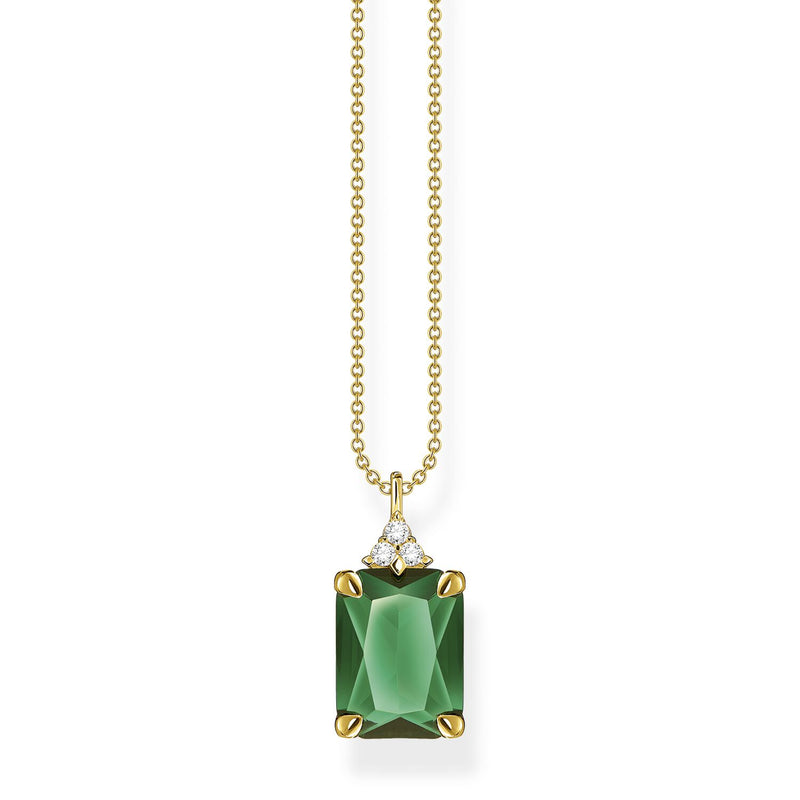 Green Stone Necklace Gold | THOMAS SABO Australia