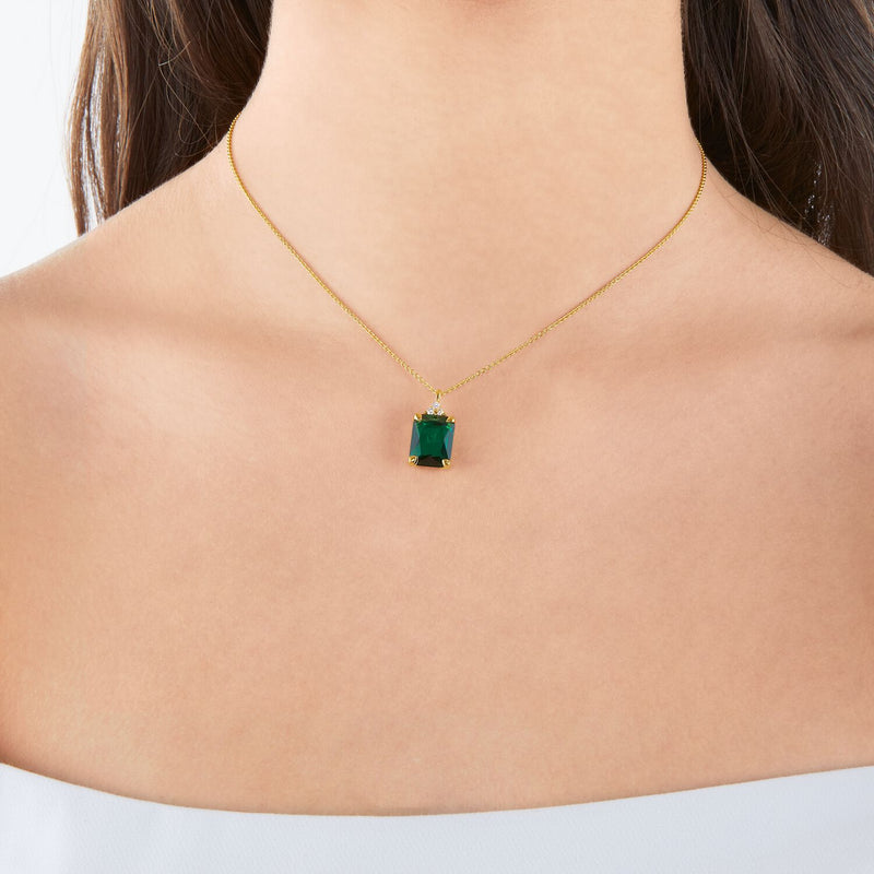 Green Stone Necklace Gold | THOMAS SABO Australia
