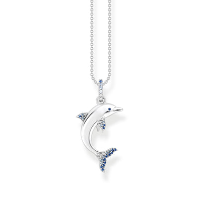 Necklace dolphin with blue stones | THOMAS SABO Australia