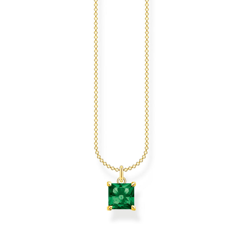 Necklace with green stone gold | THOMAS SABO Australia