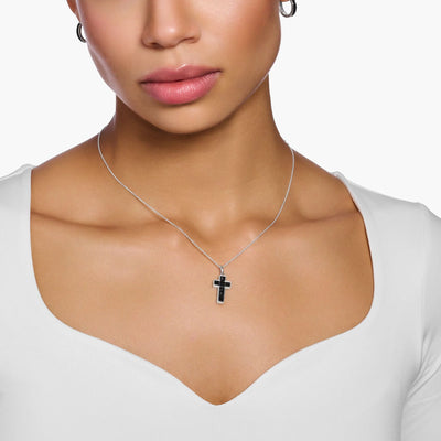 Heritage Black Cross Necklace | THOMAS SABO Australia