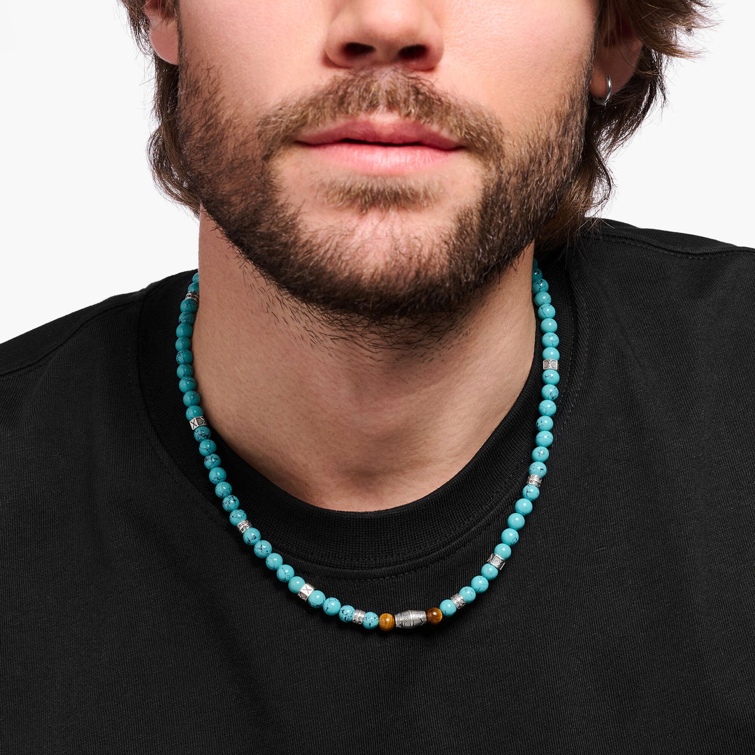 Rebel Turquoise Bead Necklace | THOMAS SABO Australia