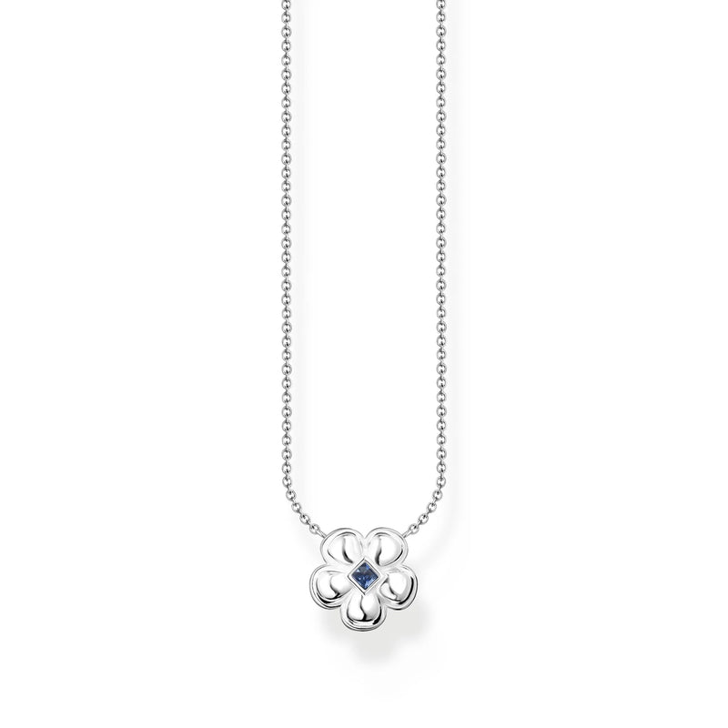 Blue Stone Flower Necklace | THOMAS SABO Australia